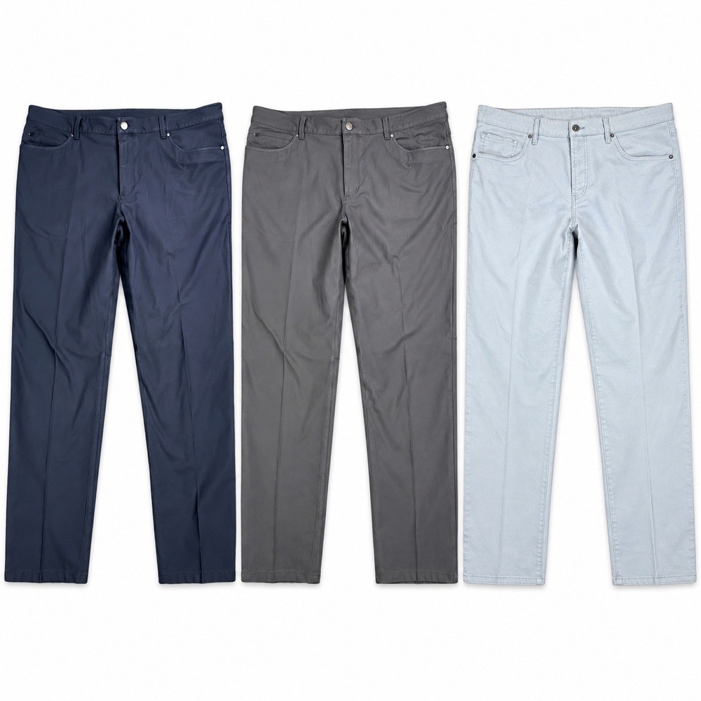 7 Diamonds Mens Pants 3-Bundle 38x30 Clifton Slim Straight Infinity Performance